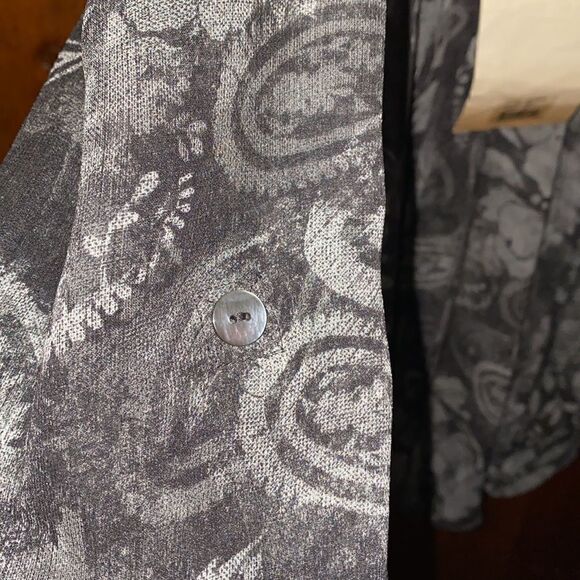 NWT Da-Nang 100% Silk Button Up Sheer Top XS - Picture 5 of 5